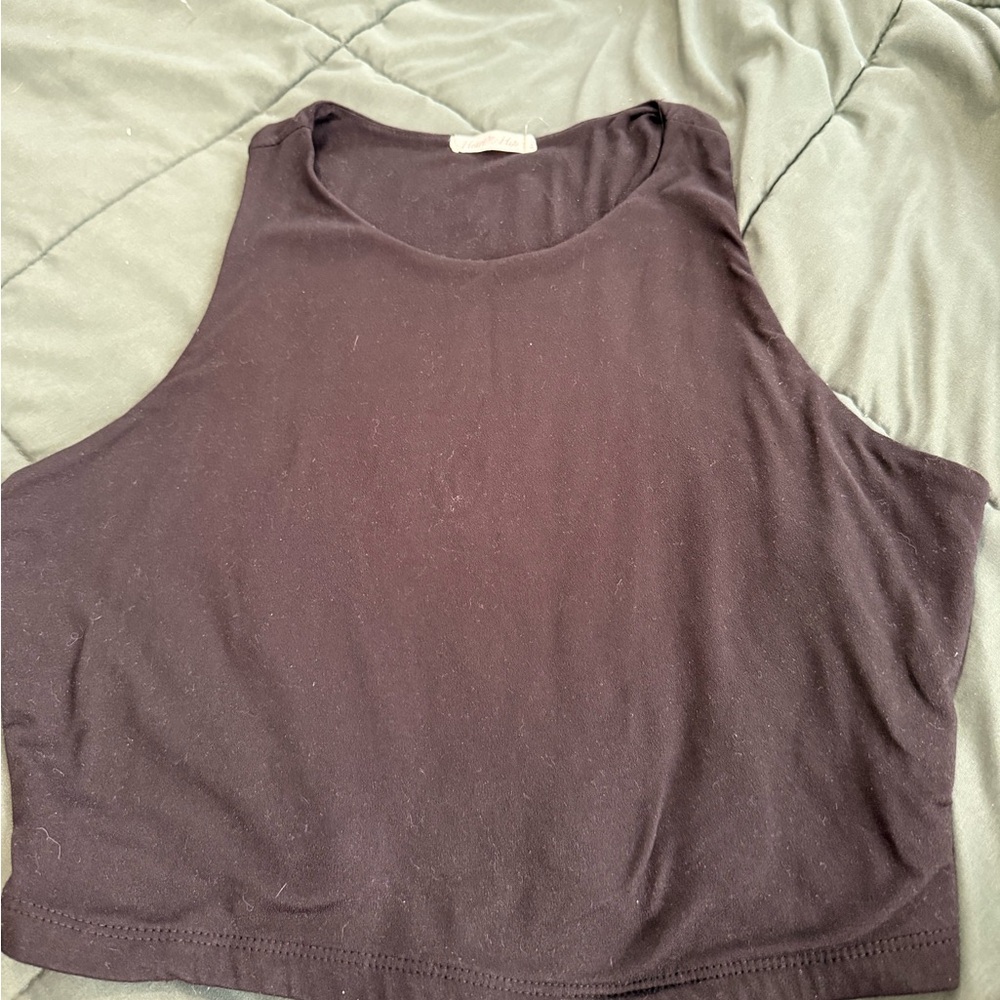 Women's Black Sleeveless Top